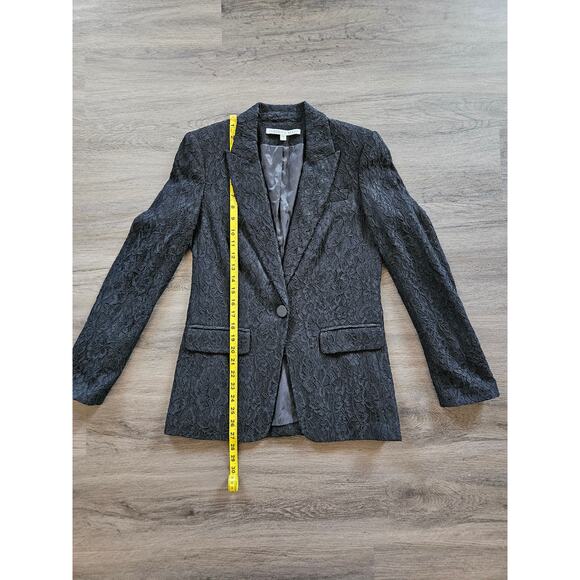 Veronica Beard Black Ashburn Jacket Lace Blazer Size 6 - Picture 12 of 13
